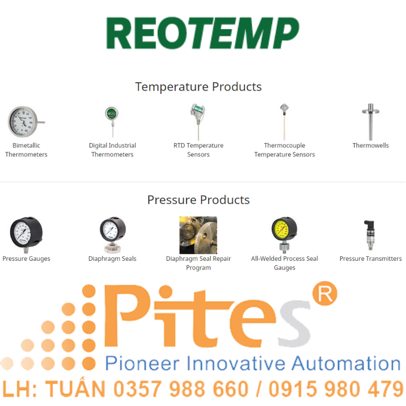 REOTEMP, REOTEMP Vietnam, REOTEMP Việt Nam, Nhà phân phối REOTEMP tại